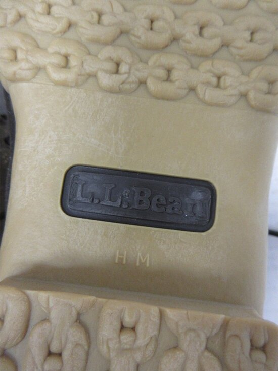 VINTAGE LL Bean Bean Boots 10 M Low Duck Canvas Rubber Gum Sole USA main image 6